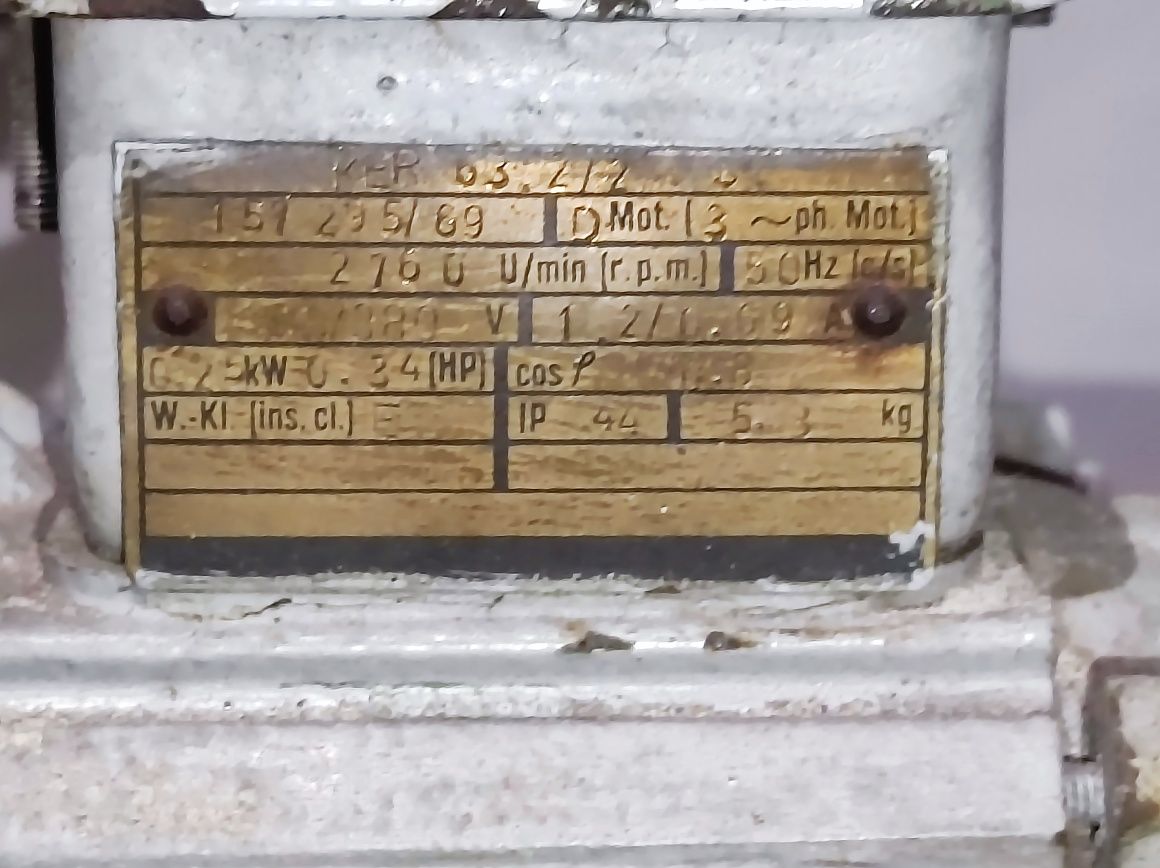Silnik elektryczny trójfazowy 0,25 kw