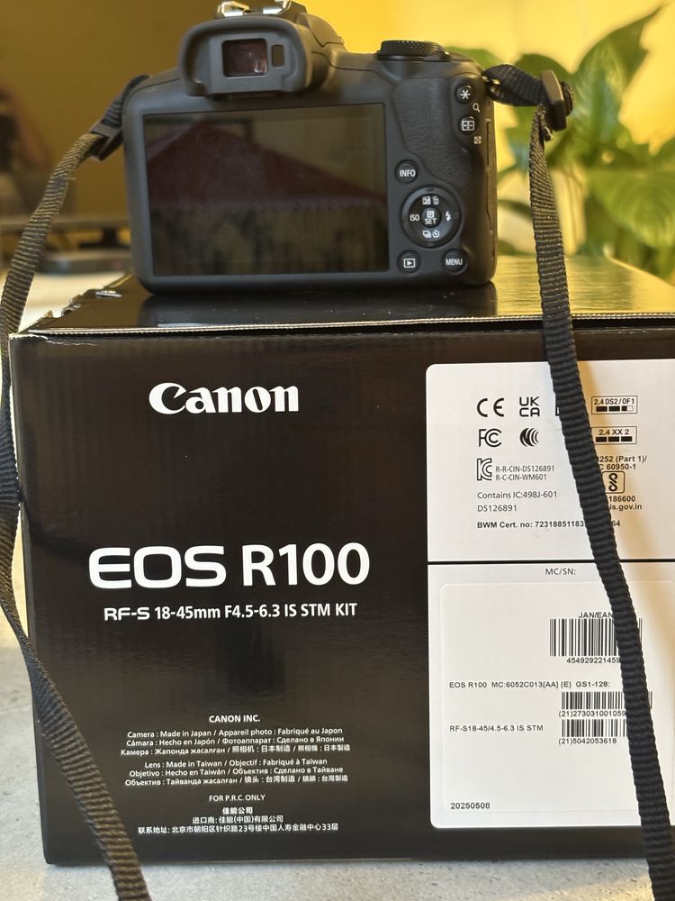 Canon R100 +kit ( com lente 18-45mm e cartao de memoria)