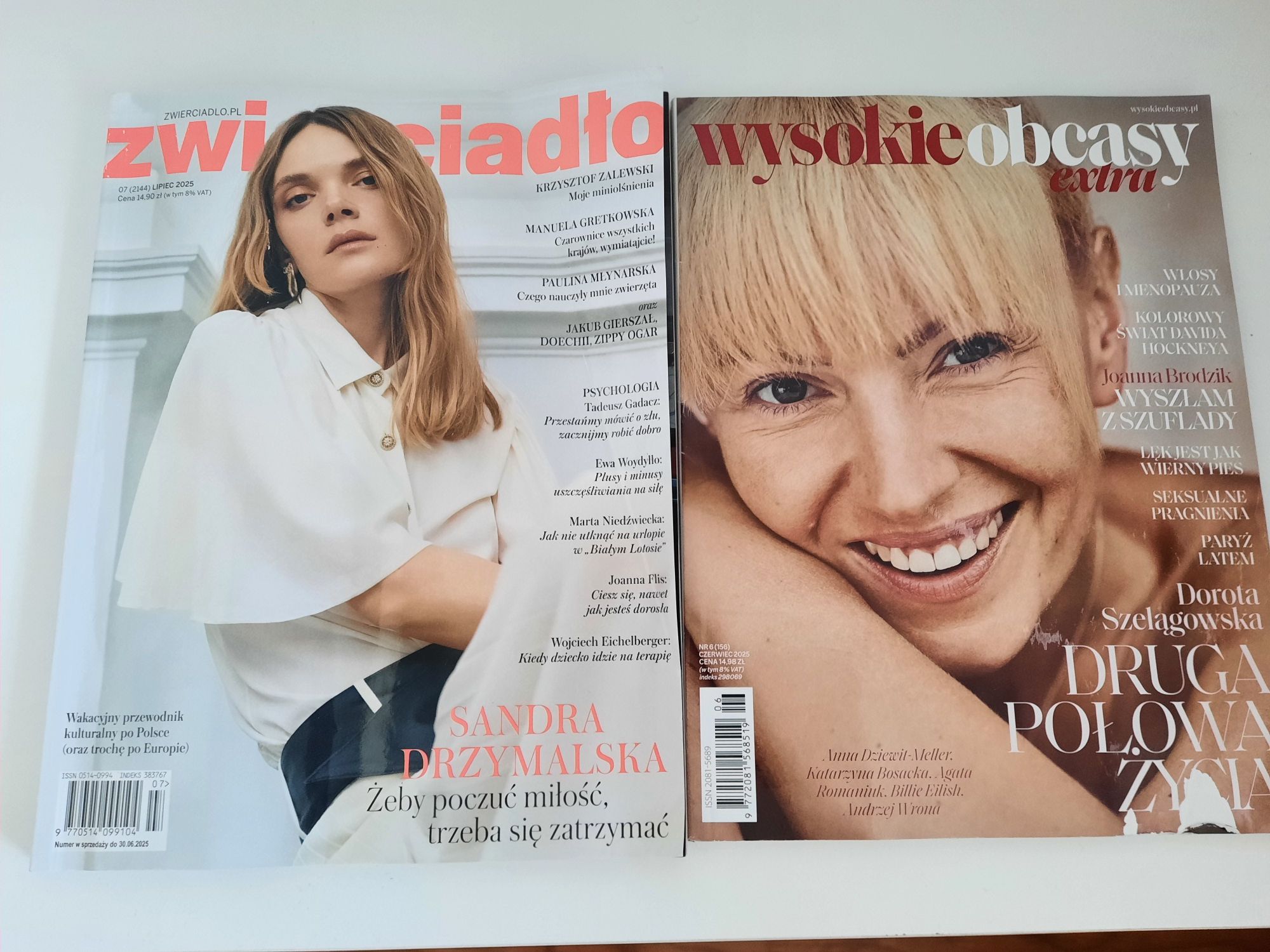 Czasopisma Zwierciadło i Wysokie Obcasy czerwiec i lipiec 2025