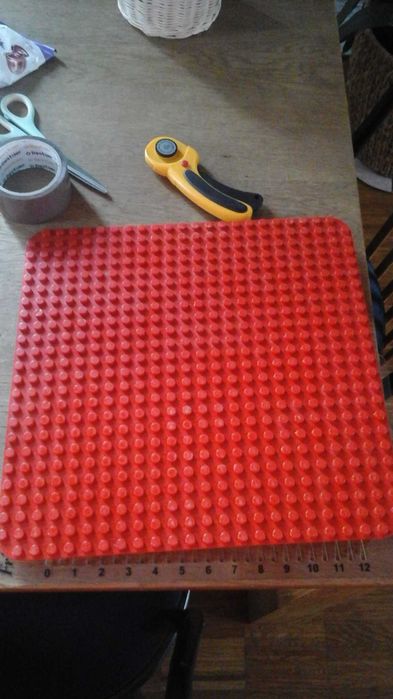 Lego duplo płytka konstrukcyjna dyza czerwona 38x38 cm