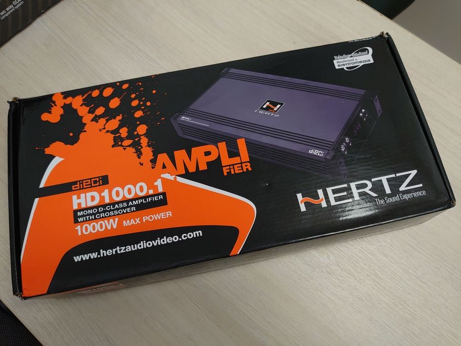 Автомобильный усилитель моноблок D-класса  Hertz HD-1000.1