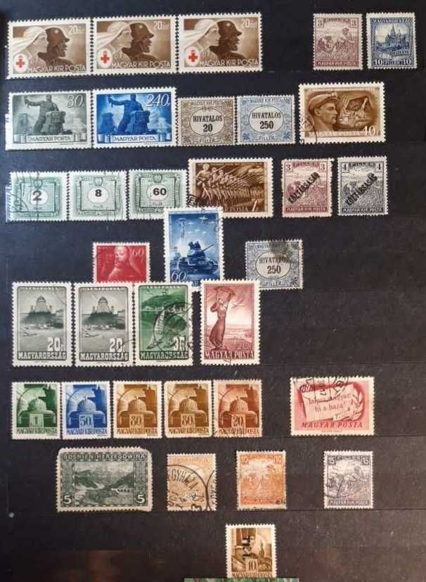 Węgry. Stare znaczki pocztowe. Zestaw.