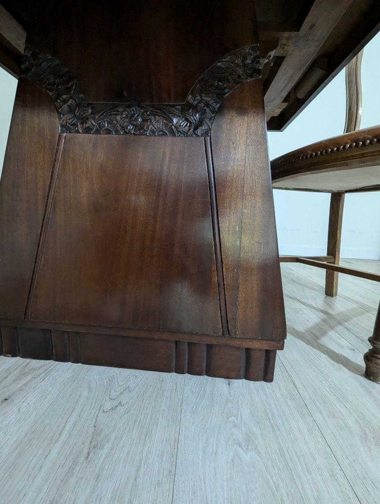 Mesa extensível madeira maciça antiga