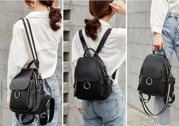 Женская кожаная сумка рюкзак натуральна шкіра шкіряна сумка для дівчат