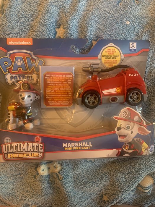Psi patrol ultimate rescue mini wóz strażacki z figurka Marshall