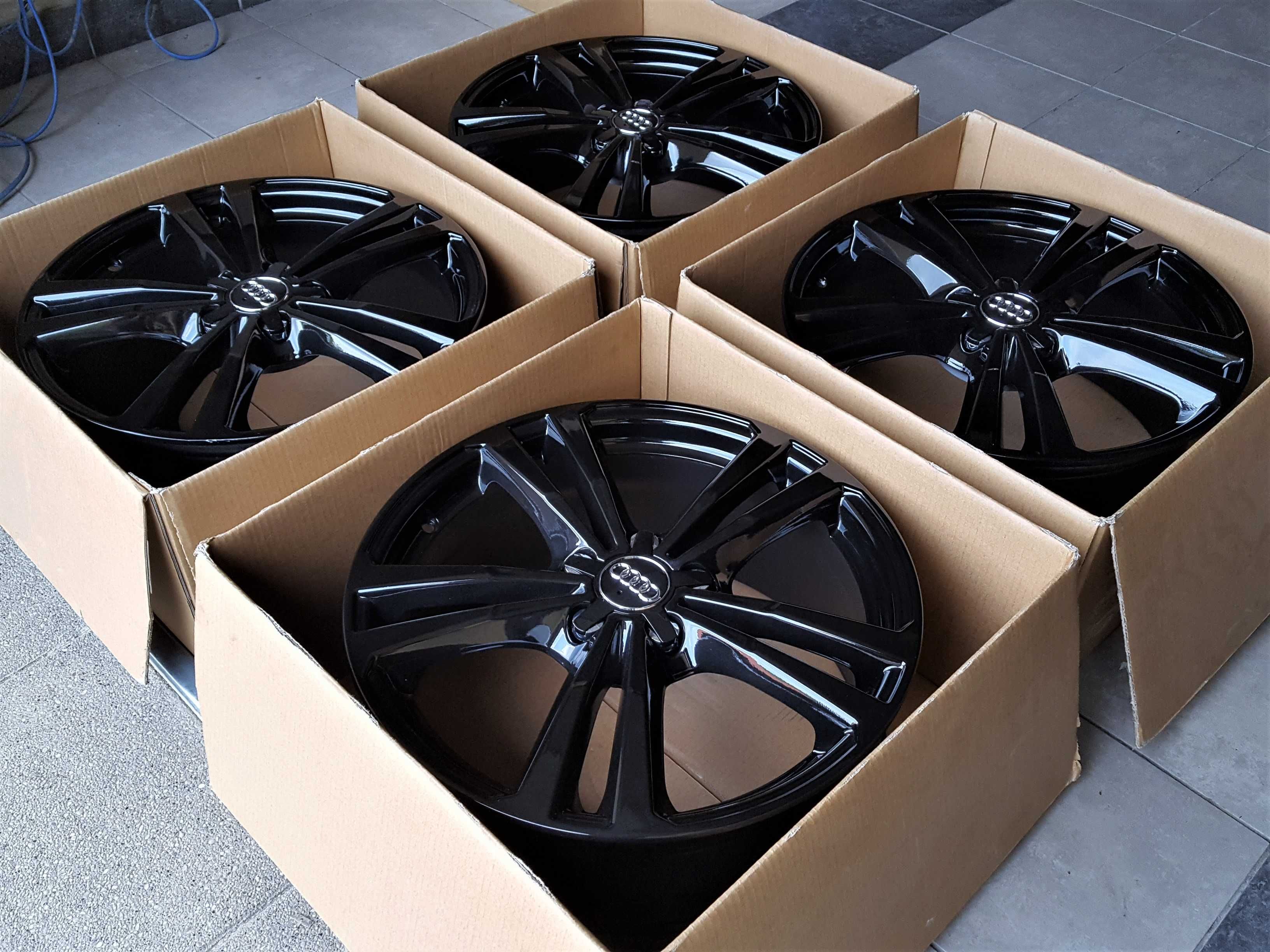 Alufelgi 18 5x112 Audi A3 8P 8V A4 B6 B7 A6 C5 C6 Q2 Q3 8V0 Czarne 47#