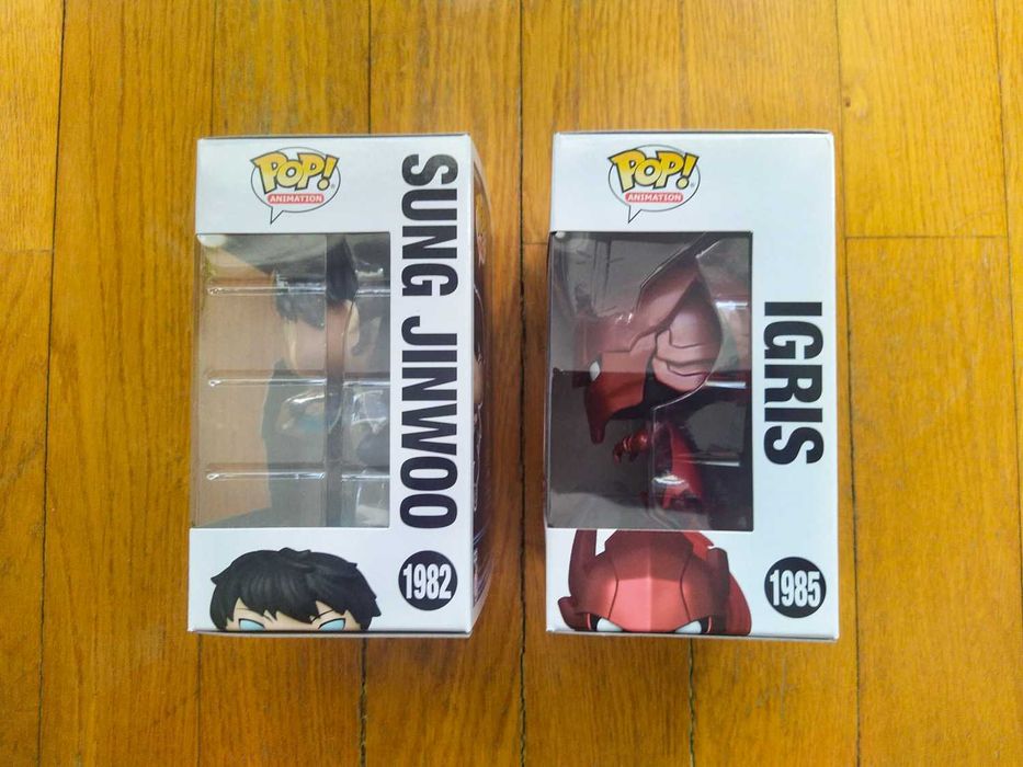 Funko POP Solo Leveling Igris 1985 Chase + Sung Jinwoo 1982 Chase