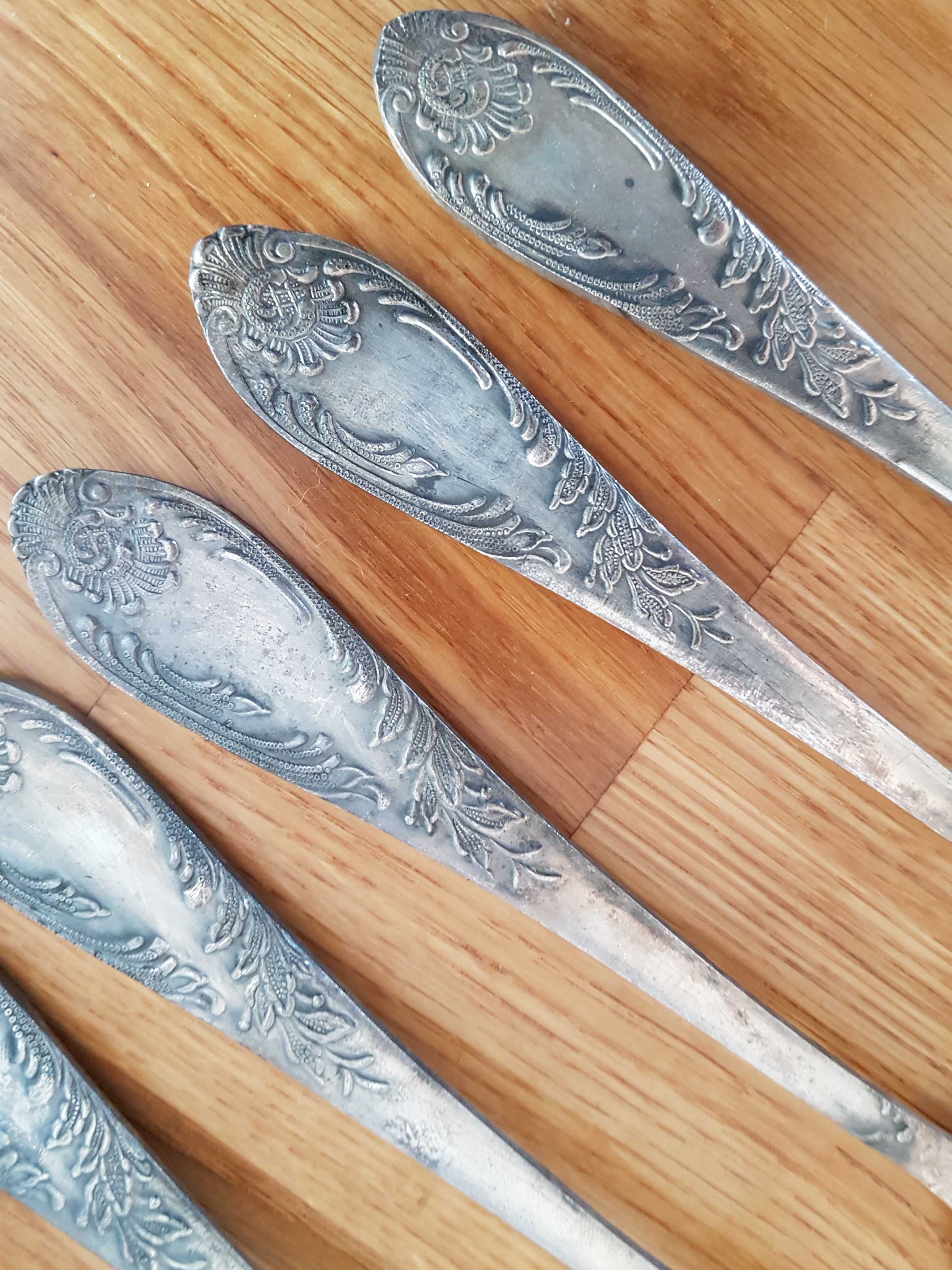 widelec posrebrzany 6 szt. długość 21 cm