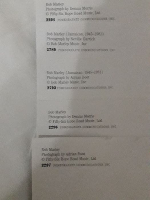 Vendo 5 fotos Bob Marley