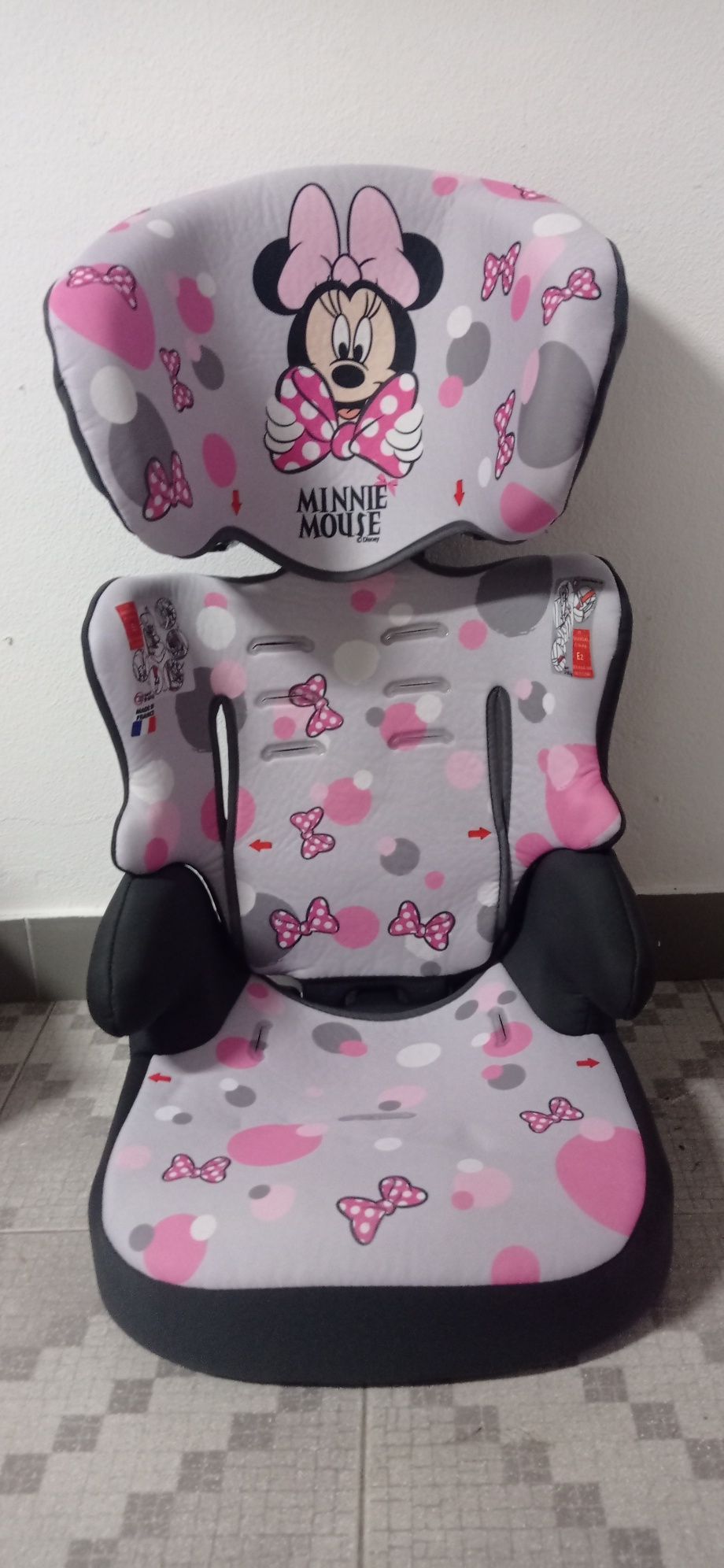 Cadeira Auto Minnie Mouse- Grupo 1 2 3 (9-36 kg)