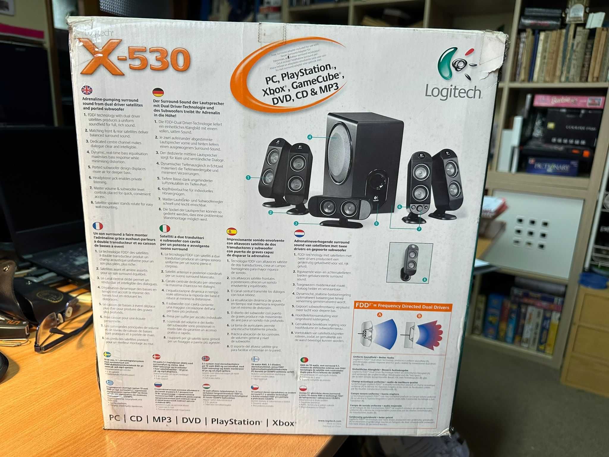 Sistema de Som X-530  - 5.1 da Logitech
