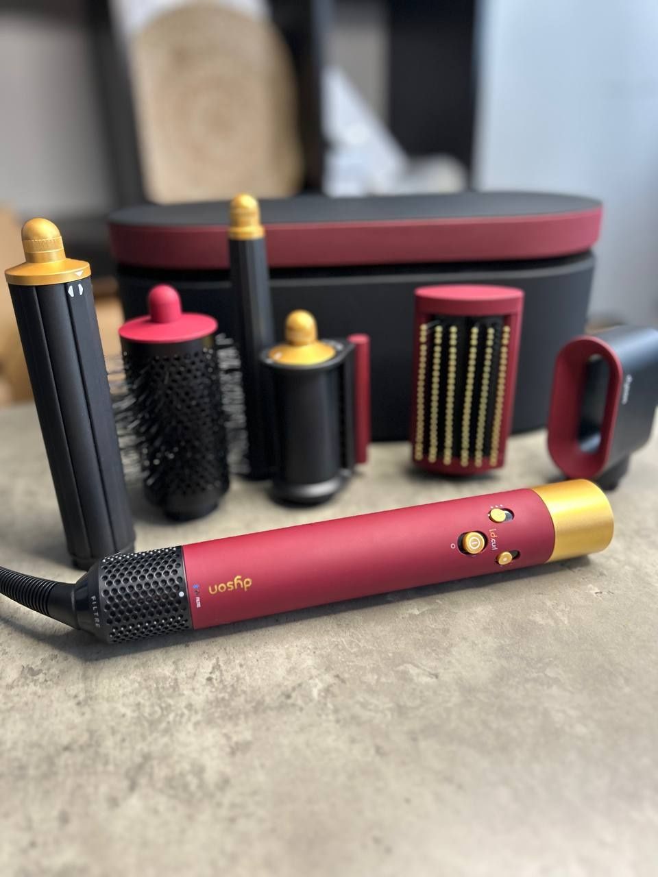 Стайлер Dyson Airwrap i.d. HS08 Straight & Wavy Red Velvet/Gold опт