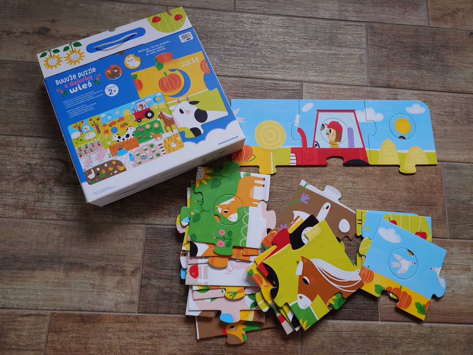 Czy czu duże puzzle z dziurką wieś 2+