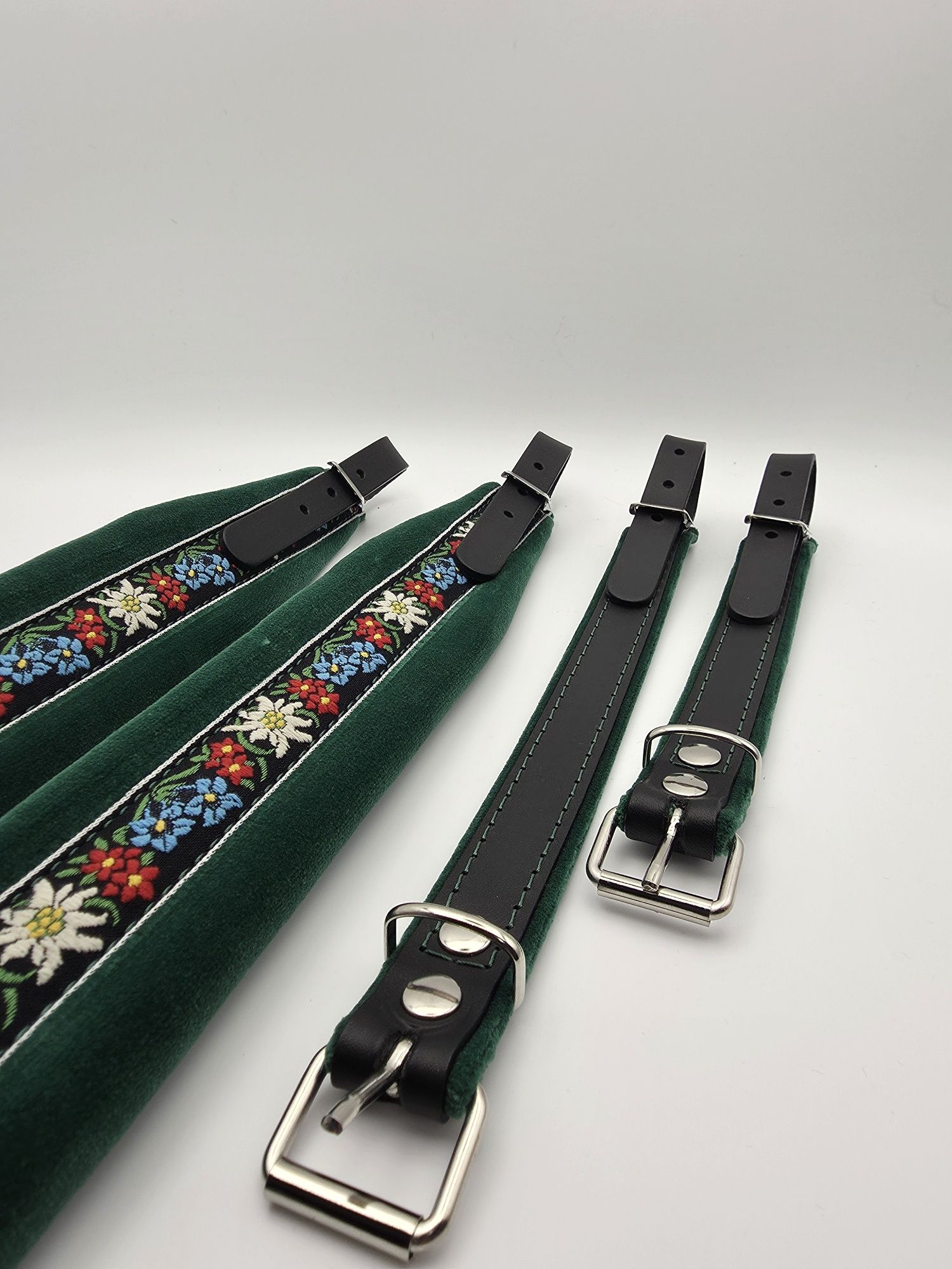 WŁOSKIE pasy nośne do akordeonu  GREEN/FOLK 96b