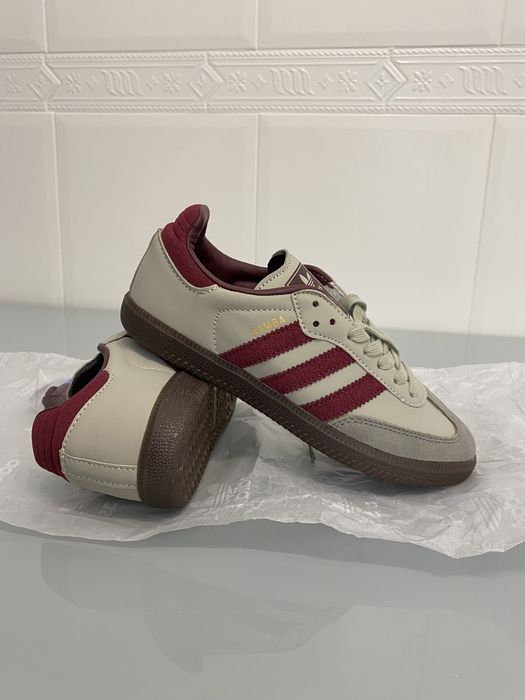 Samba OG "Wonder White/Maroon" sneakers