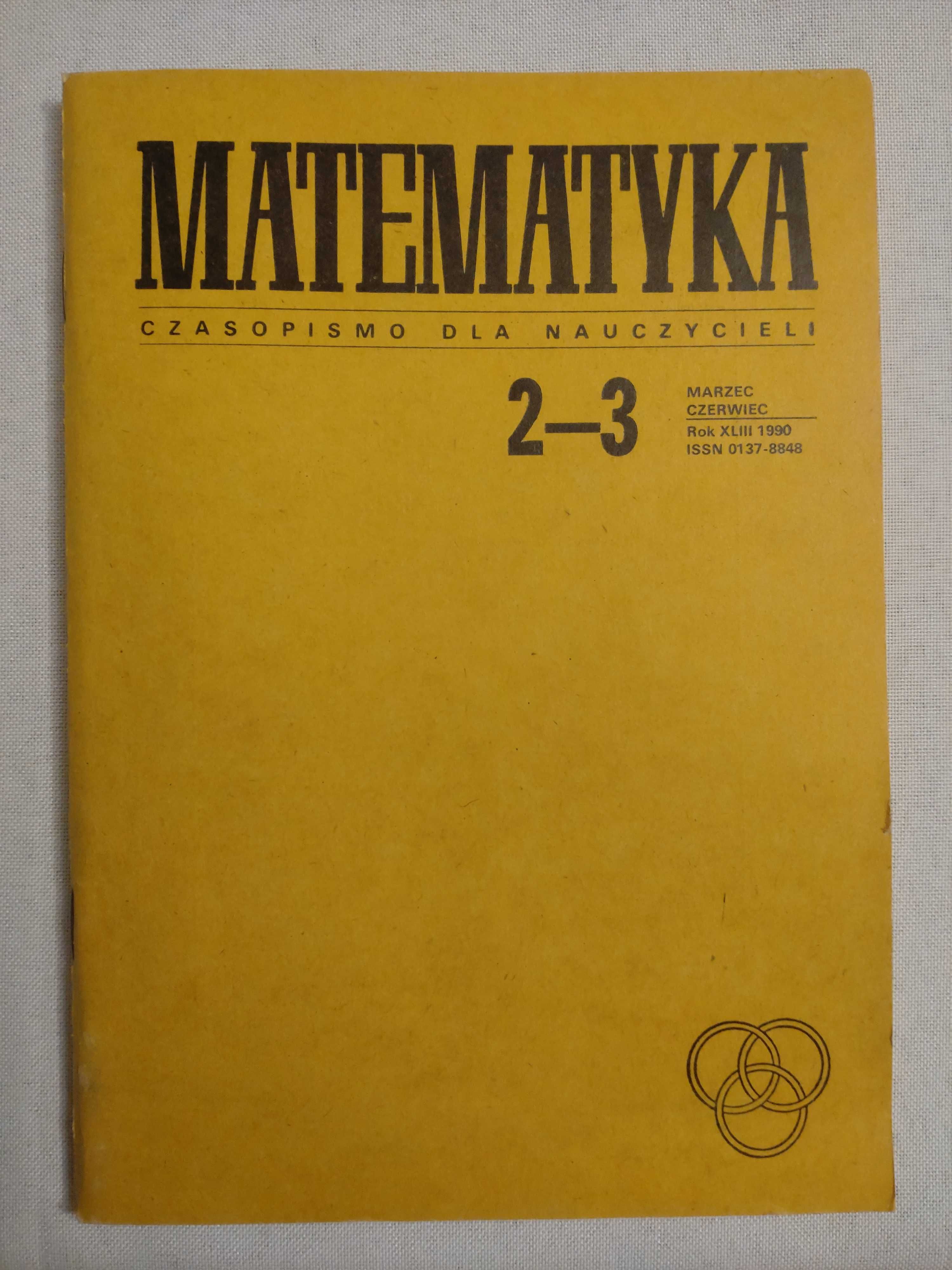 Czasopismo dla nauczycieli - matematyka 1990