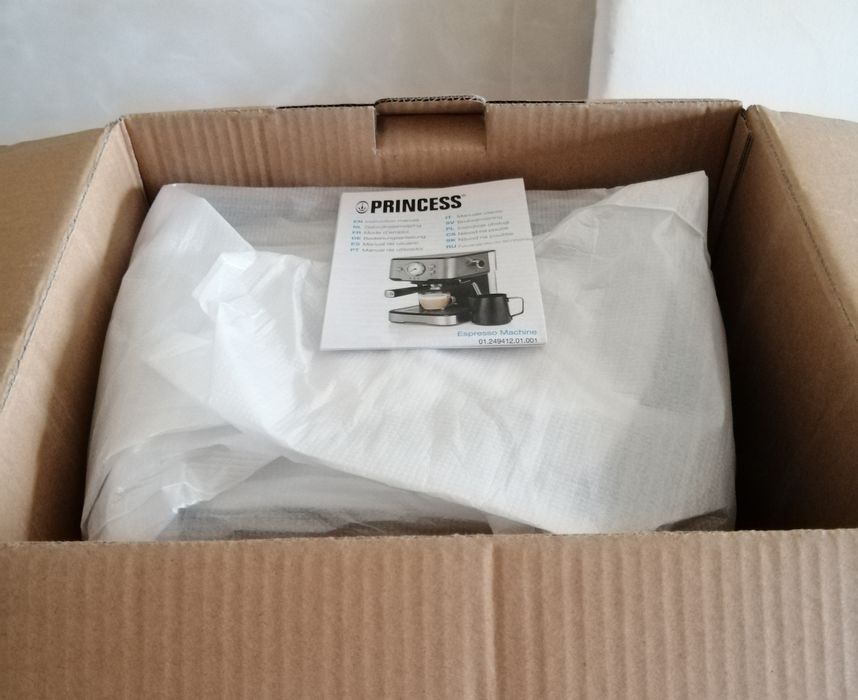 Máquina café princess para cápsulas nespresso/compatíveis e café em pó