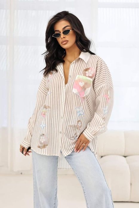 Hit! Koszula w paski Lamya