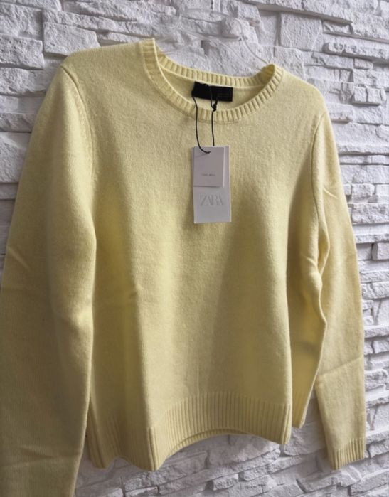 Zara sweter 100% wełna nowy z metką r 38/M