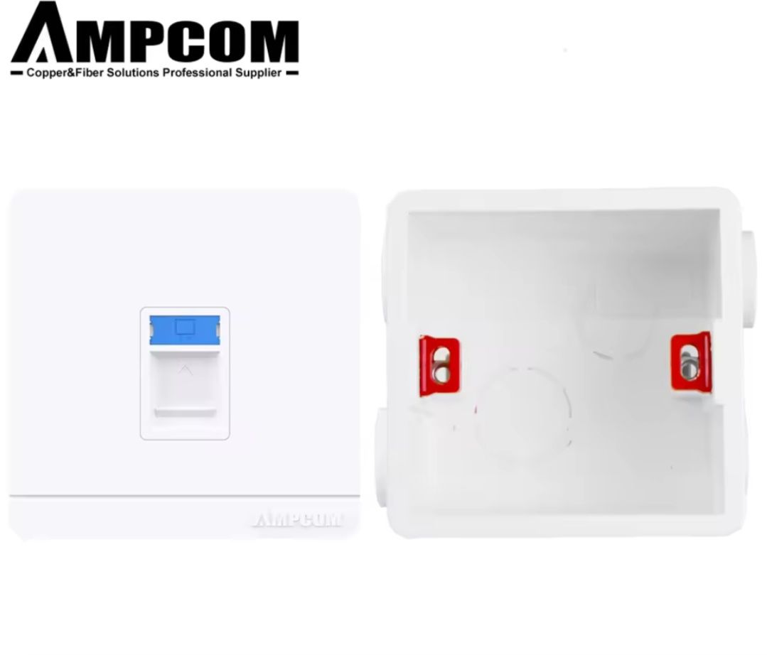 Gniazdo internetowe podtynkowe RJ45 Keystone cat 6 AMPCOM