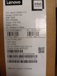 Laptop Lenovo LOQ 15IRH8 RTX 3050 6GB