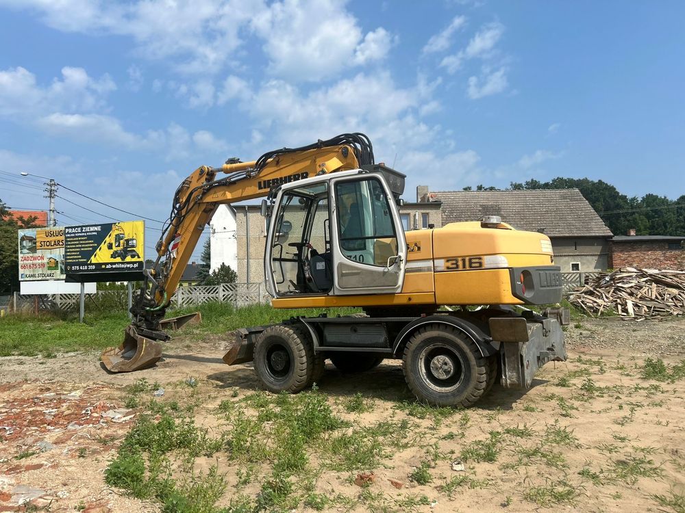 Koparka Kołowa Liebherr A316 Rotator+Szczypce