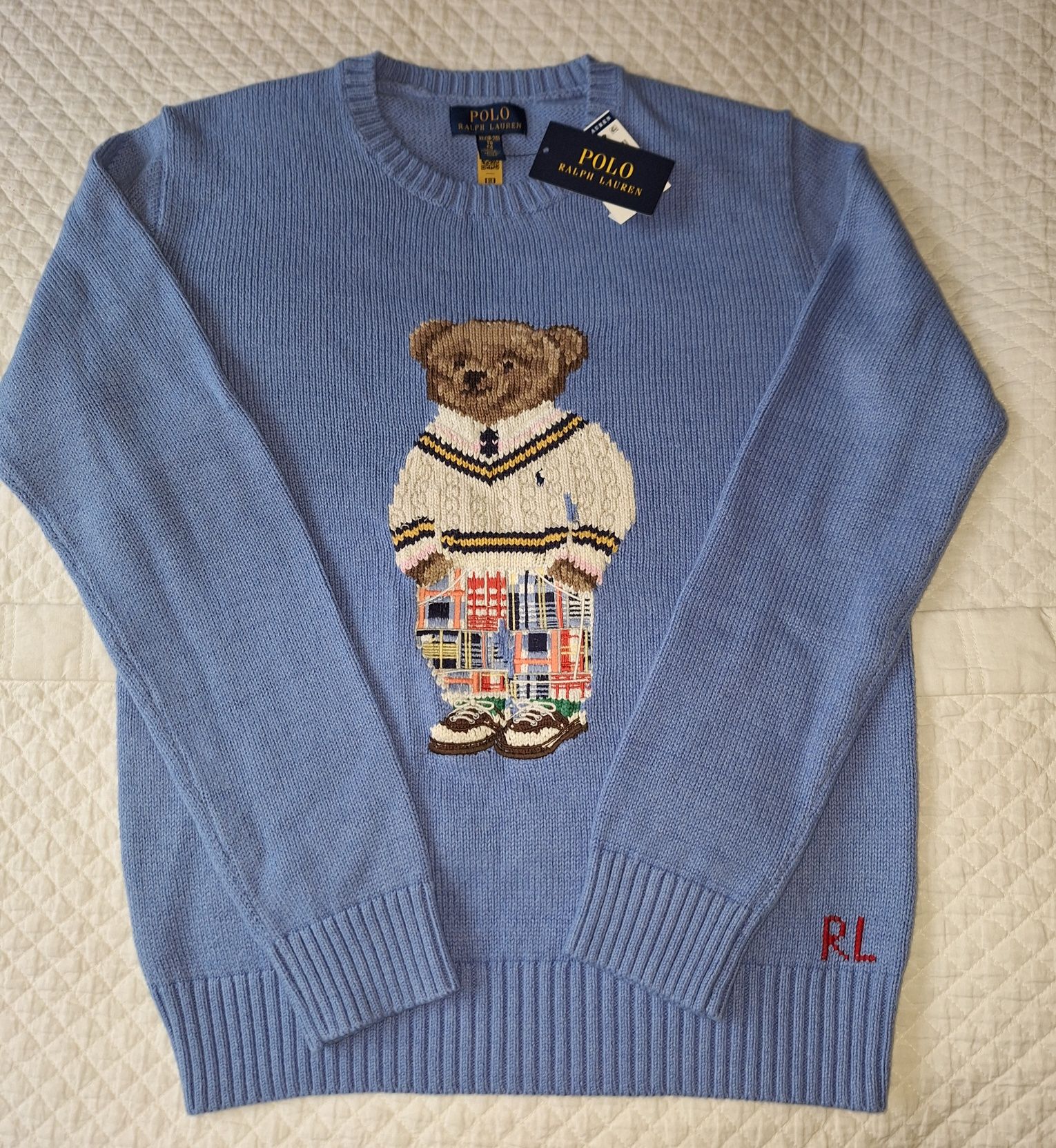 Polo Ralph Lauren sweter z misiem Oryginał Nowy