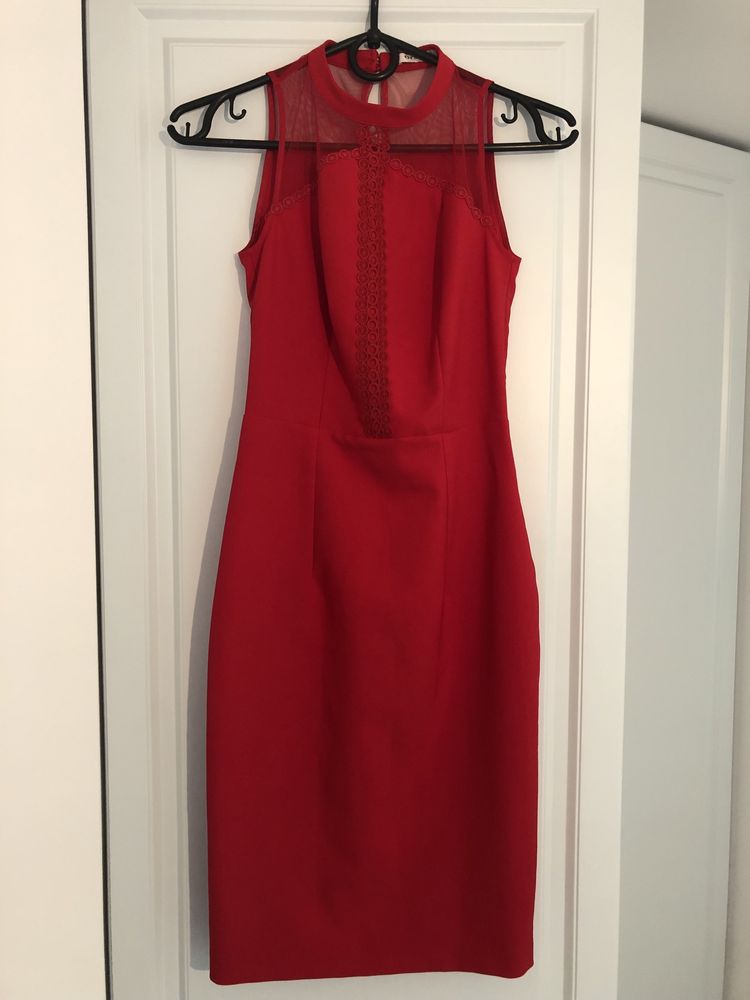 Sukienka koktajlowa, orsay, czerwona