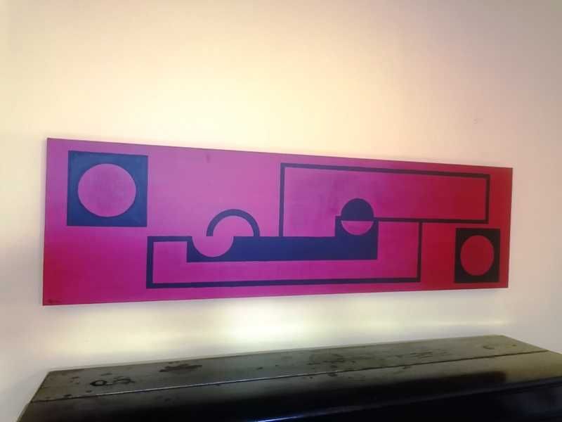 Tela em tons de vermelho