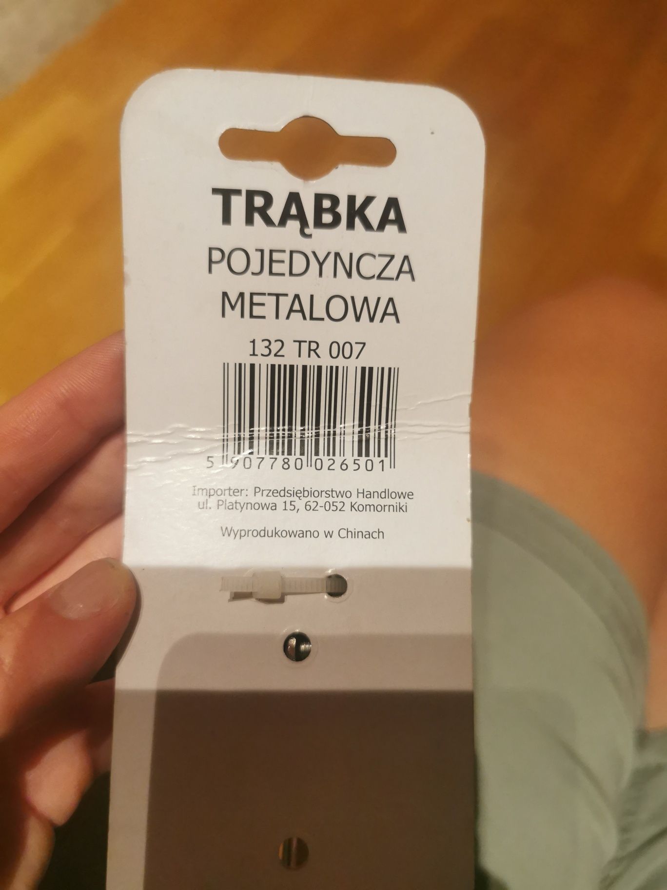 Nowa trąbka rowerowa metalową pojedyncza