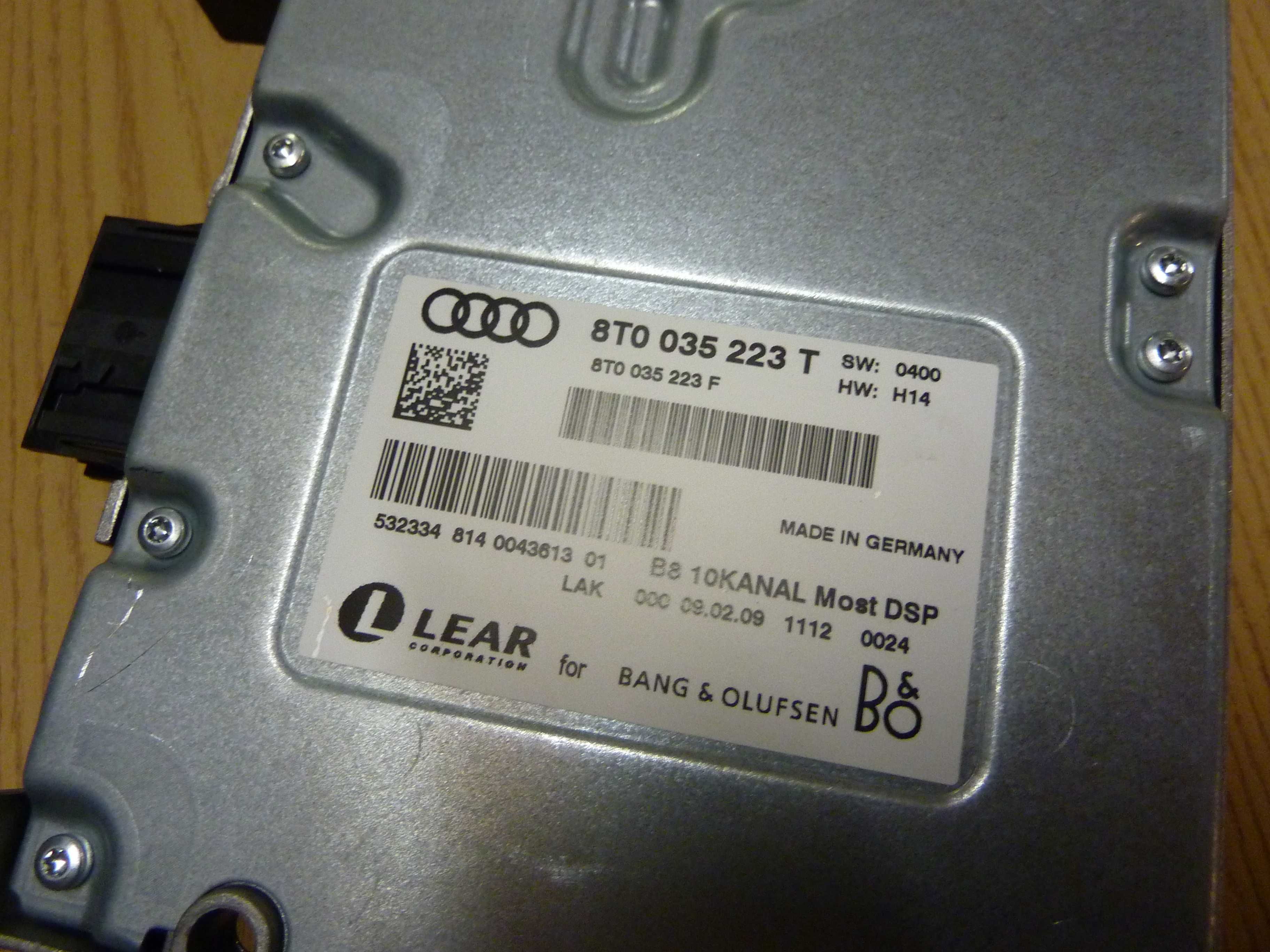 AUDI A5 B8 A5 8T wzmacniacz głośników radia B&0 8T0.035223T