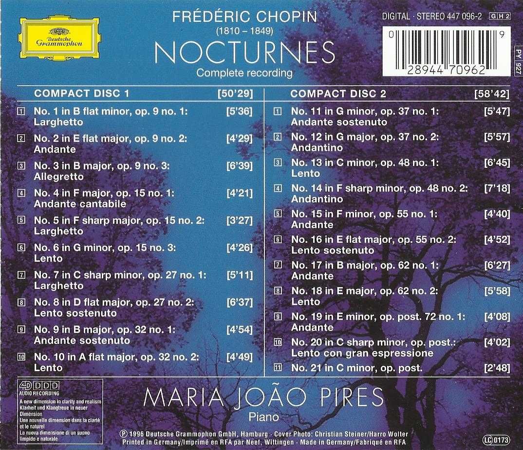 Maria João Pires - Chopin: The Nocturnes (2CD)