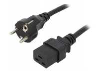 Kabel przewód zasilający serwerowy do UPS czarny 3,9-4m