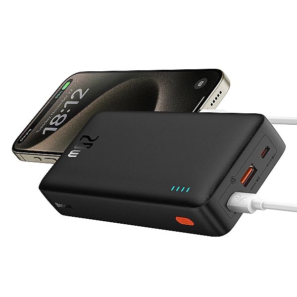 Powerbank Baseus Airpow 20W 20000mAh z kablem Baseus Simple Series USB