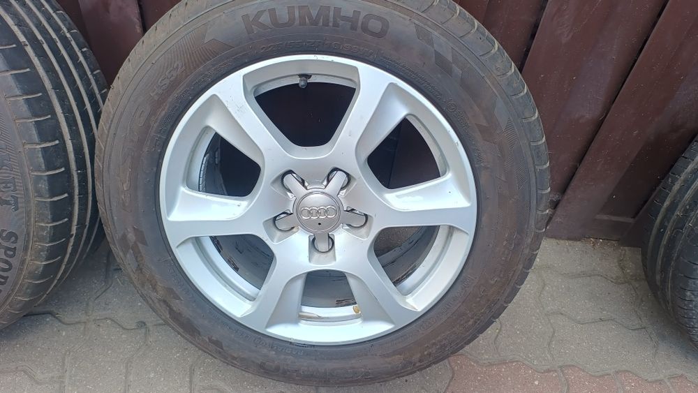 Kola aluminiowe z oponami letnimi 16" Audi A4 B8 225/55R16 Kumho 4522