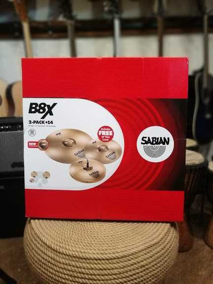 Sabian B8X Performance Set 14+16+20 + Crash 18 nowy zestaw talerzy B8