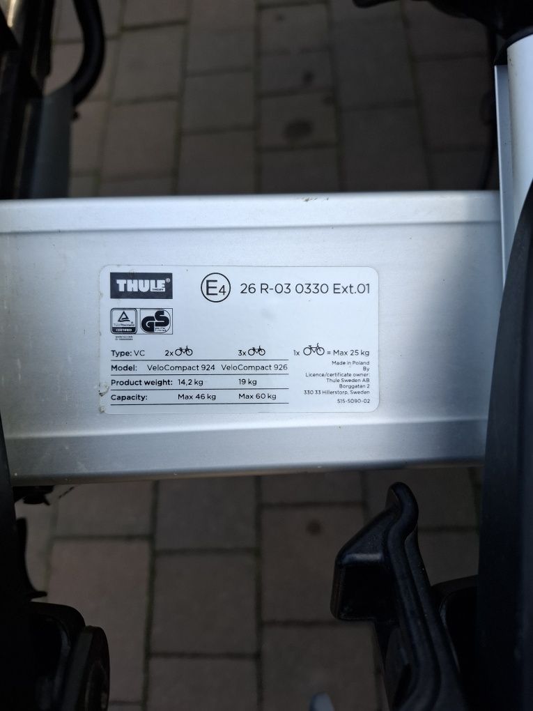 Bagażnik THULE 924  VeloCompakt