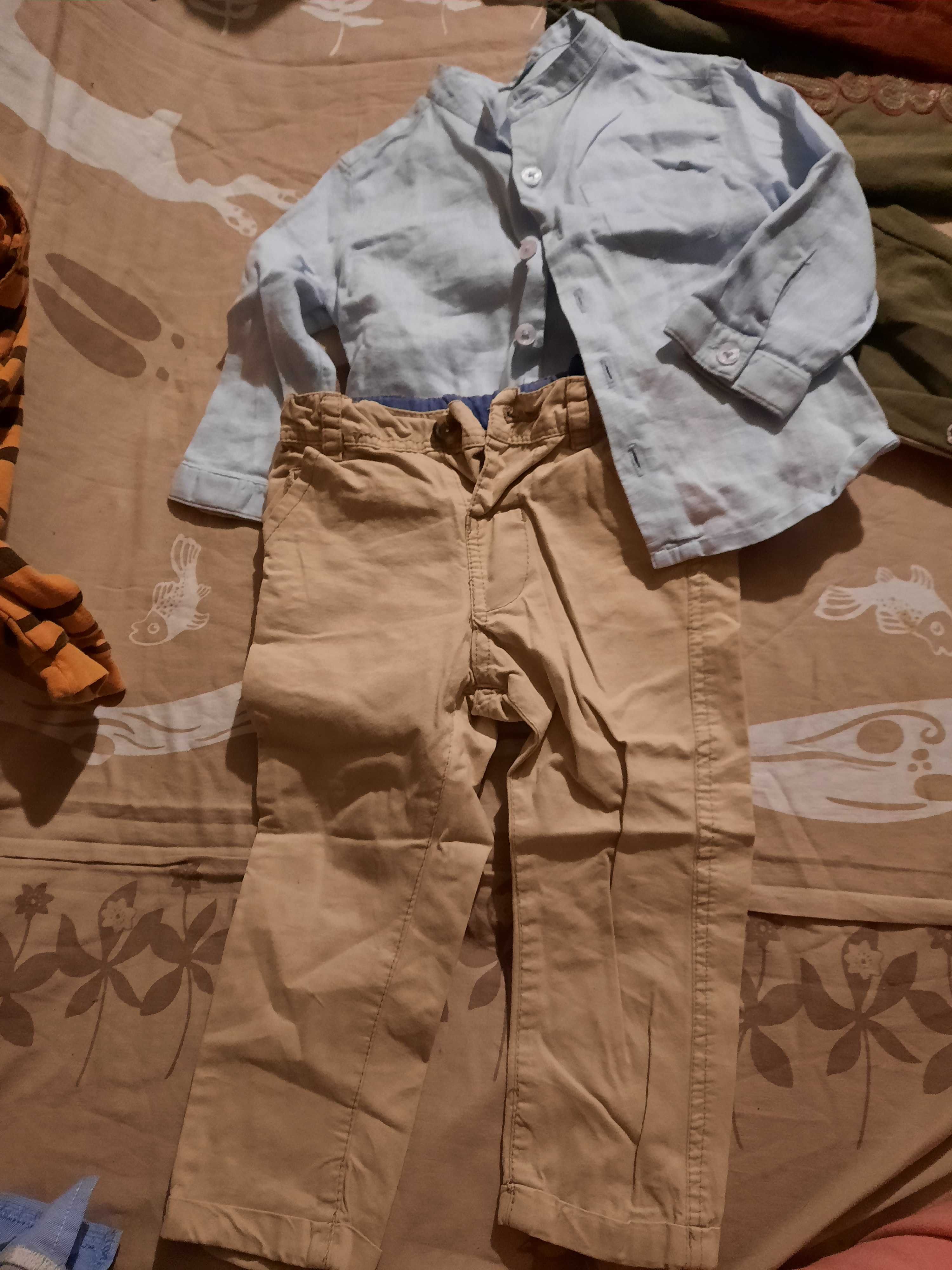 Zestaw Monsoon Kappahl rozmiar 80 spodnie koszula