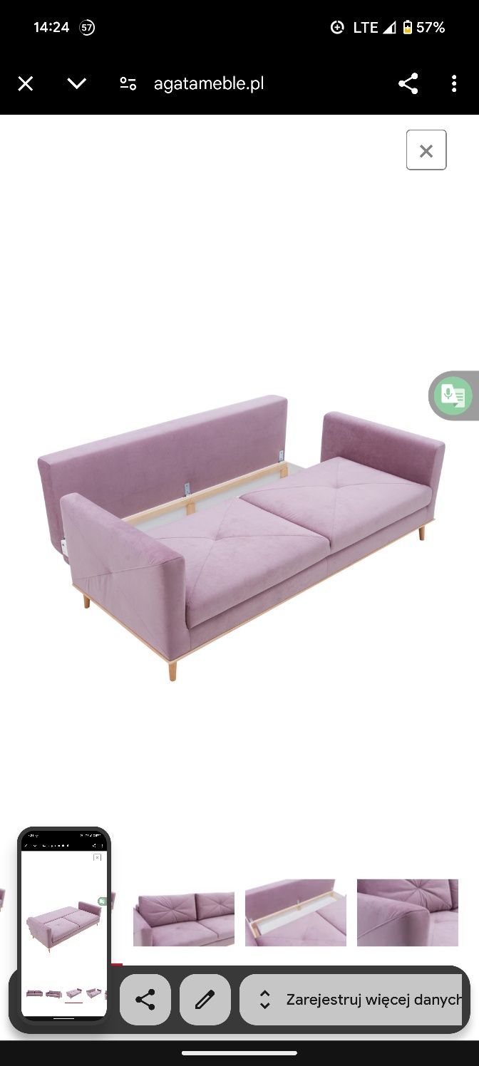 Sofa rozkładana Lavende Agatameble