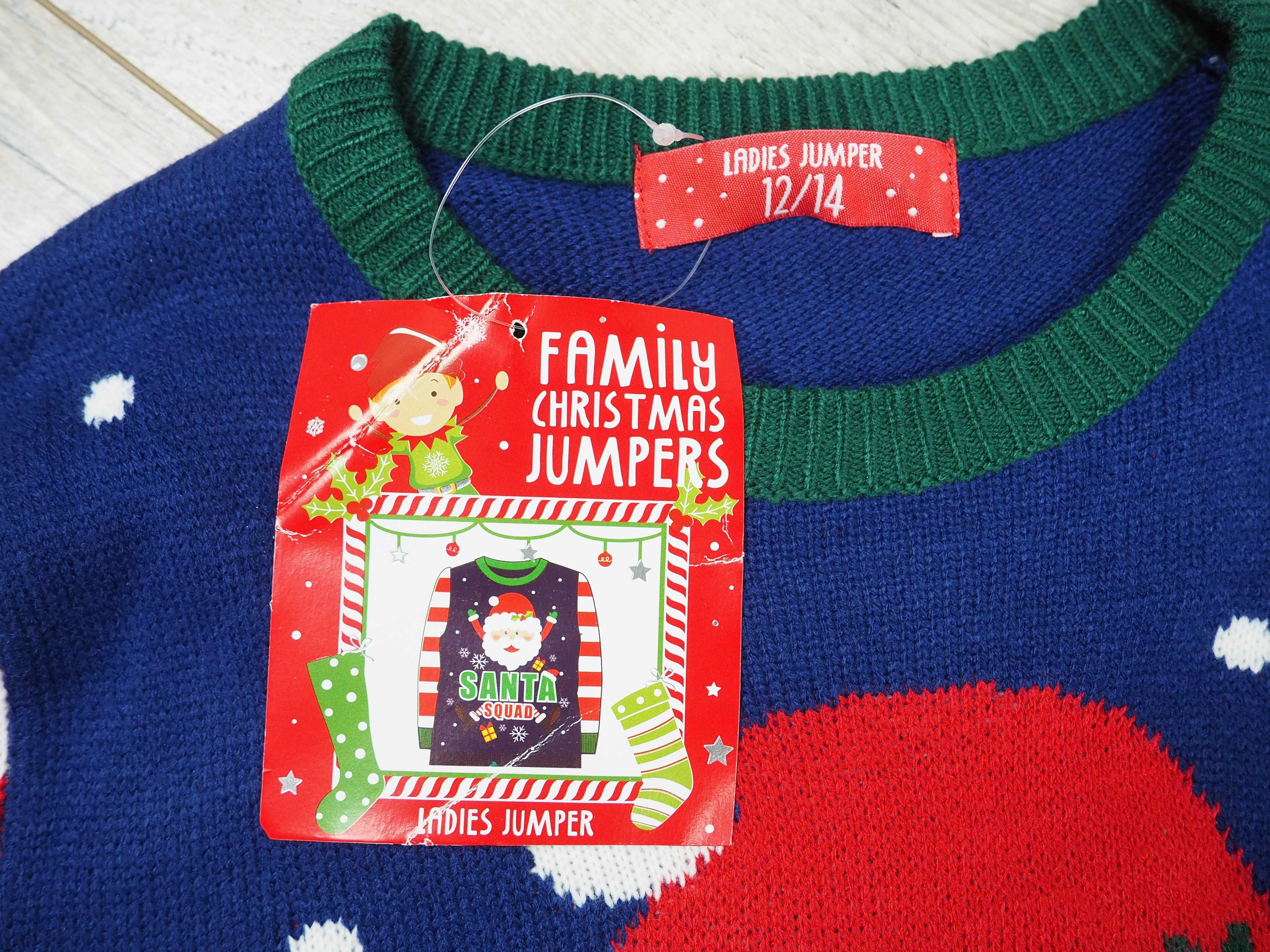 LADIES XMAS JUMPER_sweterek świąteczny_12/14 lat