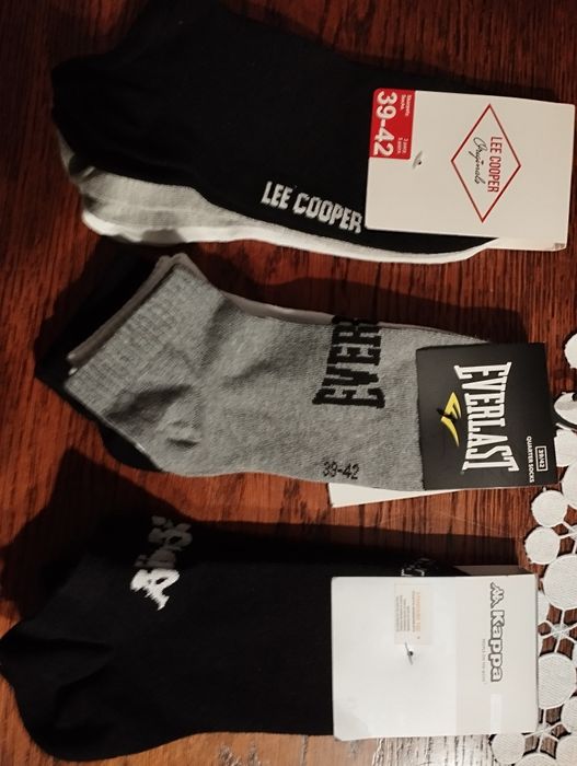 Nowe 9 par skarpety Kappa Lee Cooper Everlast 39-46