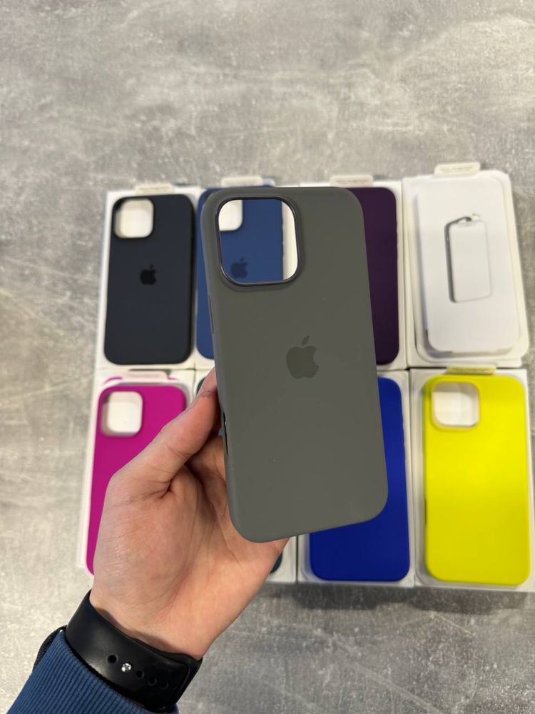 Чехол Silicone case MagSafe для Apple iPhone 16/16Pro/16 Pro Max