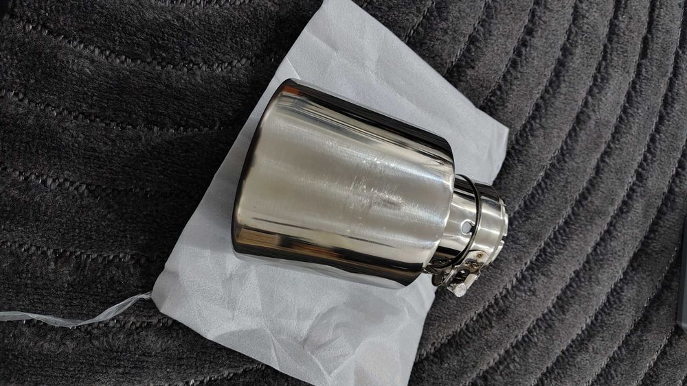 Końcówka wydechu owalna stal nierdzewna 115x95mm 2.5cala