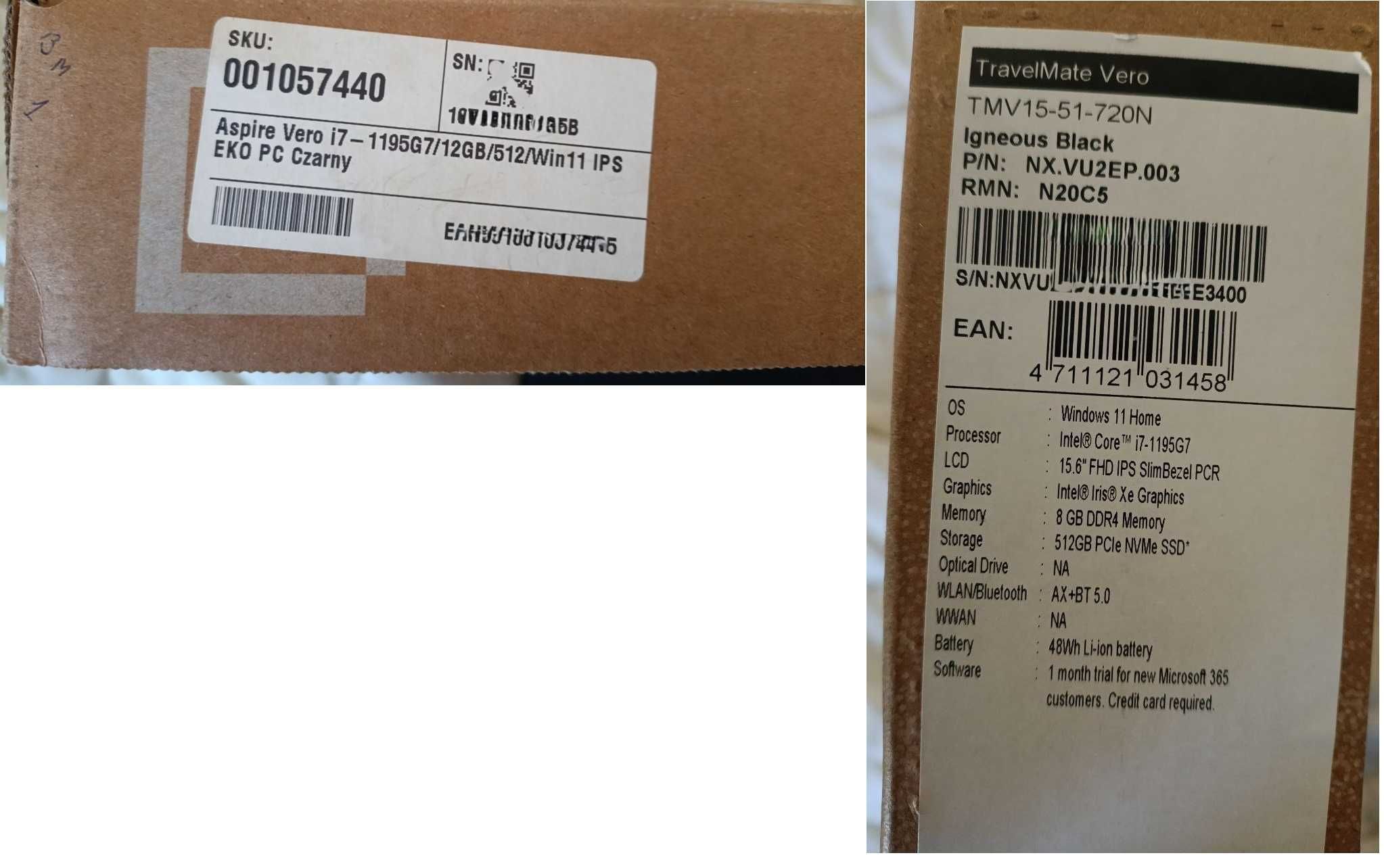 Ноутбук Acer TravelMate Vero V15-51
