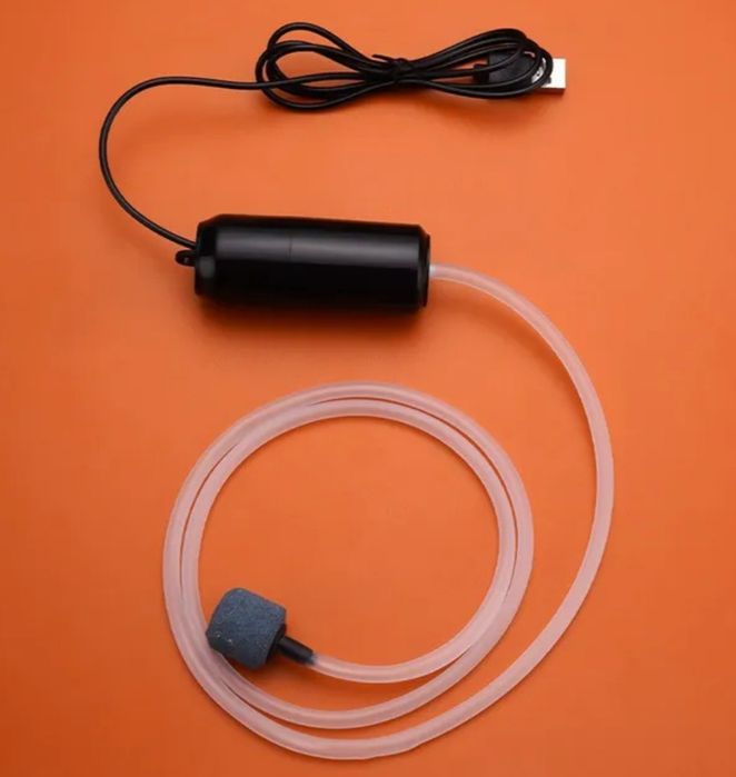 Brzęczyk Mini Pompa Powietrza Do Akwarium USB napowietrzacz
