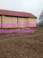 Stodoła szopa ROZBIORKA zamienię świeże deski za stare deski