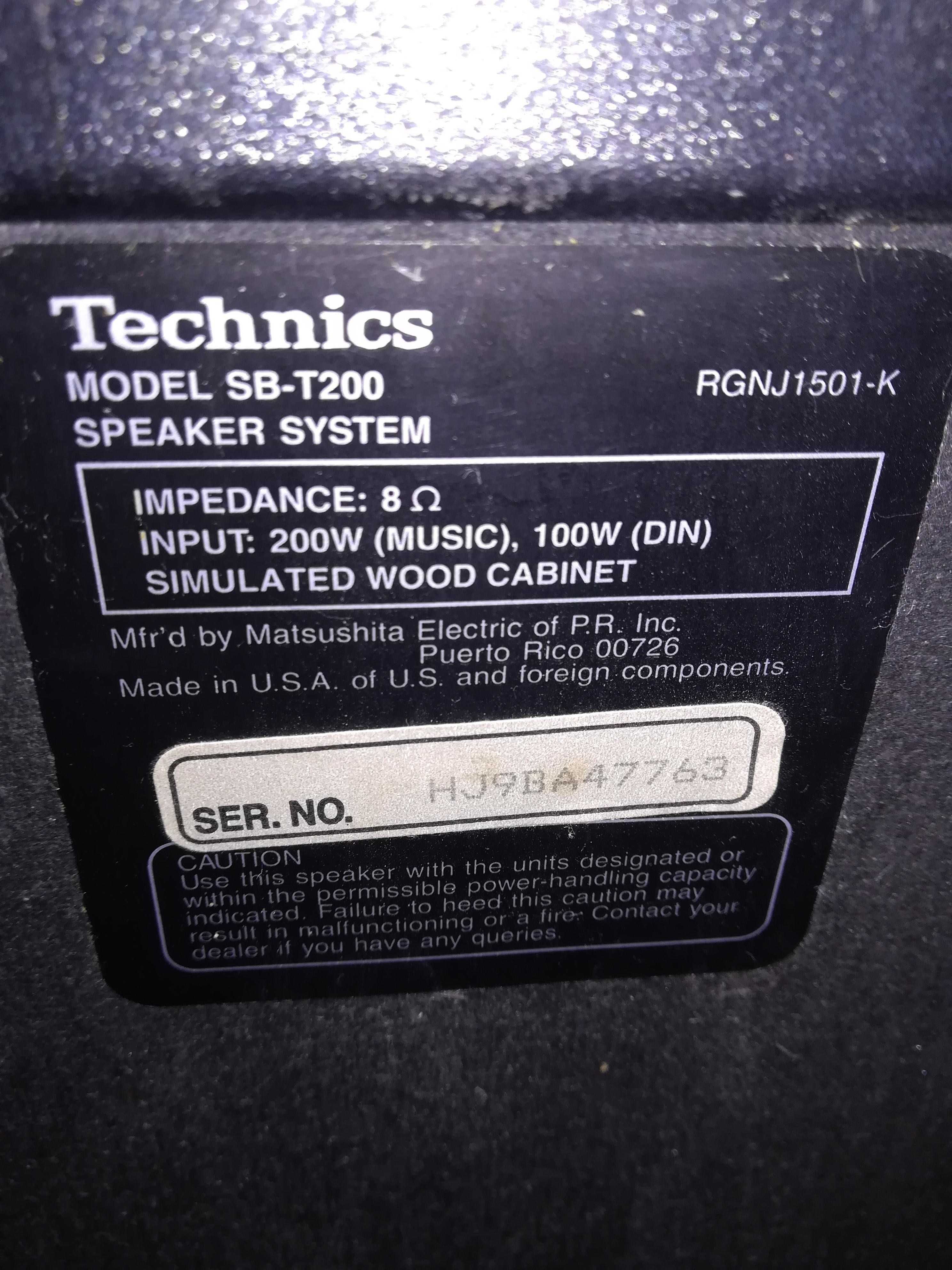 TECHNICS ZESTAW Ampituner SA-AX6 Zmieniarka CD SL-MC6 Kolumny SB-T200