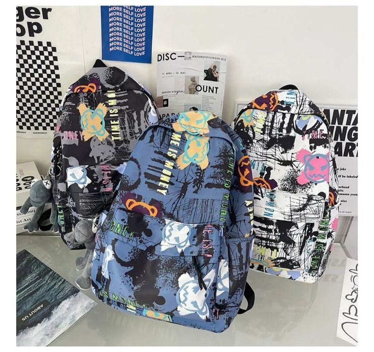 Рюкзак міський повсякденний з принтом