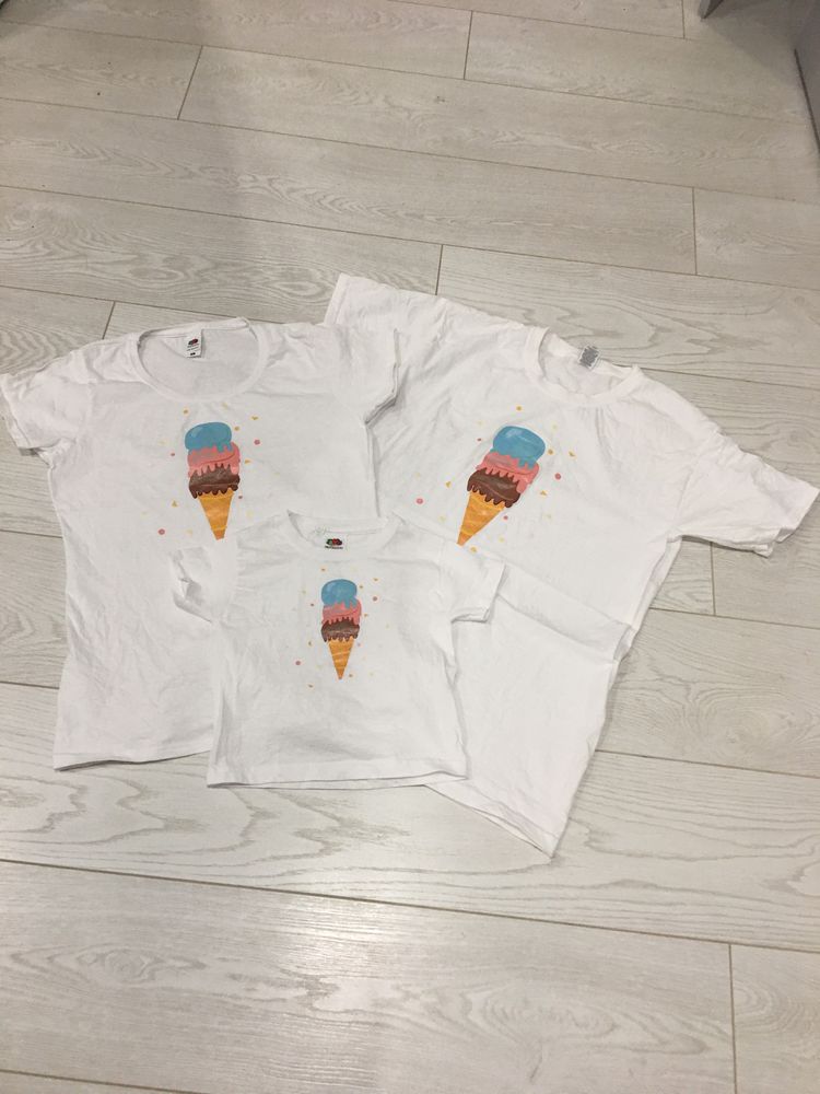 Family look ice cream дитячий до 104см,  мама S, папа M