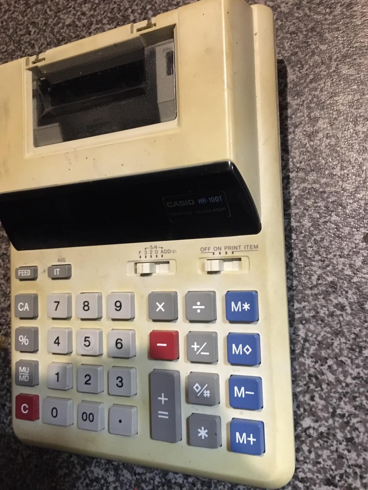Калькулятор печати  калькулятор кассовый аппарат Casio HR-100T
